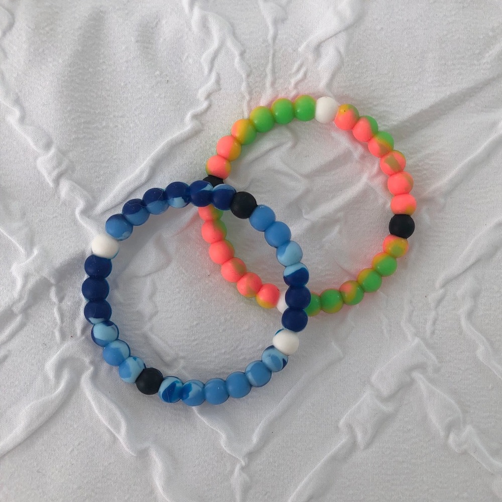 Colored lokai bracelets